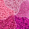 MIIIM 1000PCS 6x9mm Pony Beads Bulk, 5 Styles Pink Pony Beads for Bracelets Making Kit, Kandi, Hair Braids Crafts for Jewelry Making (Pink)